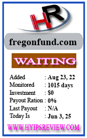 Fregon Fund details image on Hyips Review
