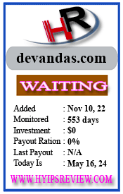 Devandas Investment details image on Hyips Review