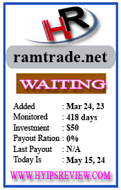 Ramtrade details image on Hyips Review